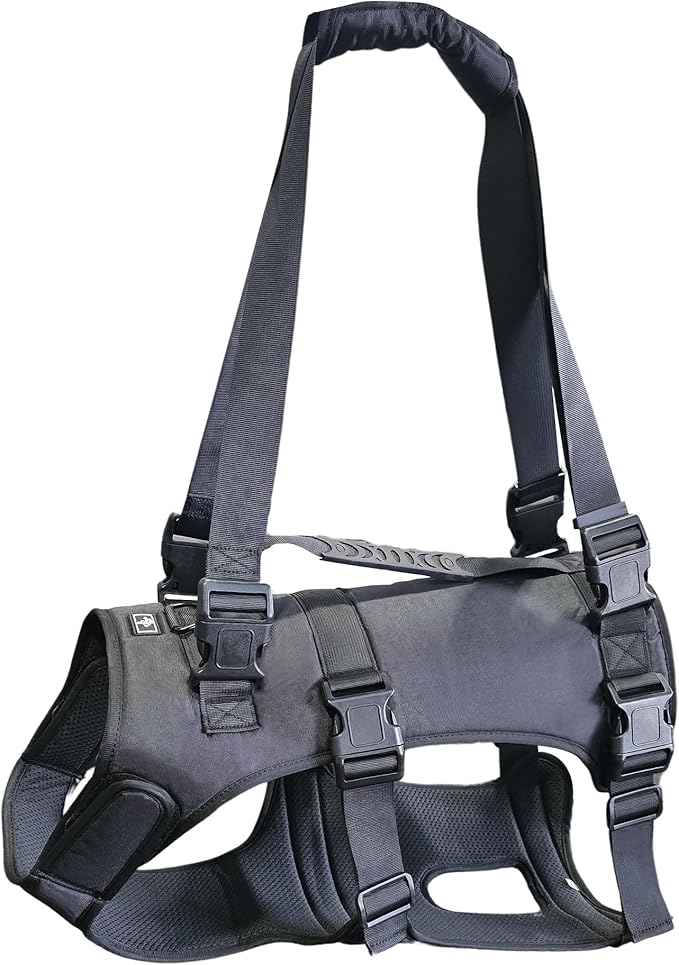 Doggie Stylz Dog Lift Harness for Large Dogs Full Body Support Sling Dog Carrier has Adjustable Handles Recovery Vest for Senior Dogs, Arthritis Joint Injuries, Mobility Aid Back Leg Support (Small)