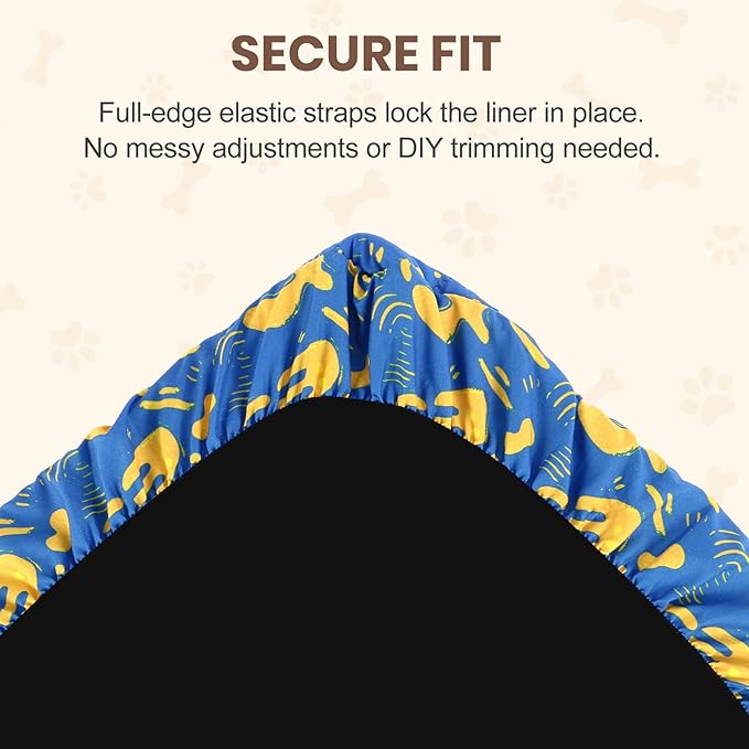 Fitted Liners for Ferret Nation, Critter Nation Cage - Washable Liner for Ferrets, Chinchillas, Rats, Guinea Pig, Hedgehogs & Other Small Animals - Waterproof Cage Accessory (Single Unit Set)