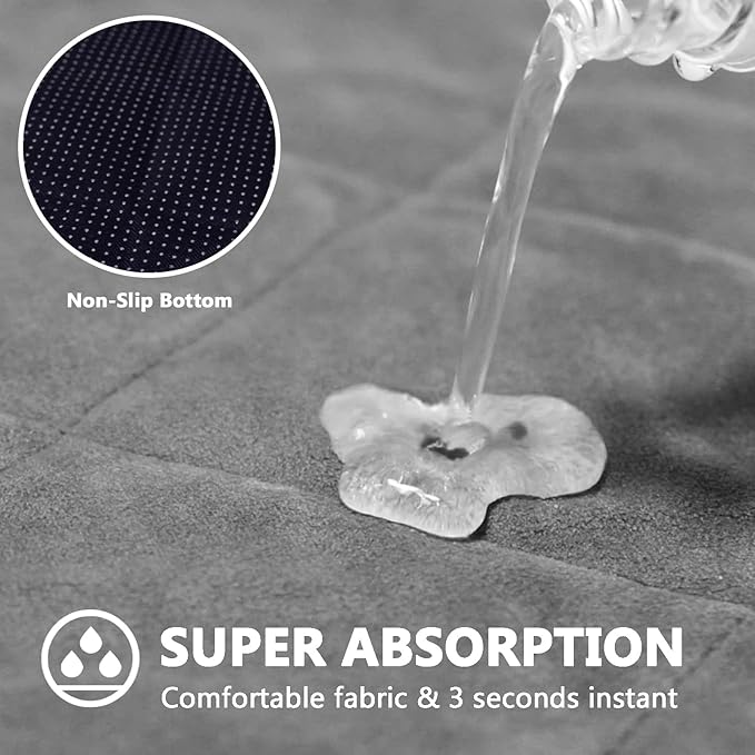 Guinea Pig Bedding, 2 Pack 59x31IN Fleece Cage Liner, Super Absorbent & Odor Control & Washable & Reusable Guinea Pig Liner for C&C 2X4 Cage, Pee Pad Mat for Small Animal, Rabbit, Bunny