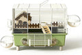 18.5 Inch Chewproof Metal Hamster Cage - All-in-One Habitat with Wheel, Hideout, Platforms for Dwarf Hamster, Mice, Rats, Guinea Pig