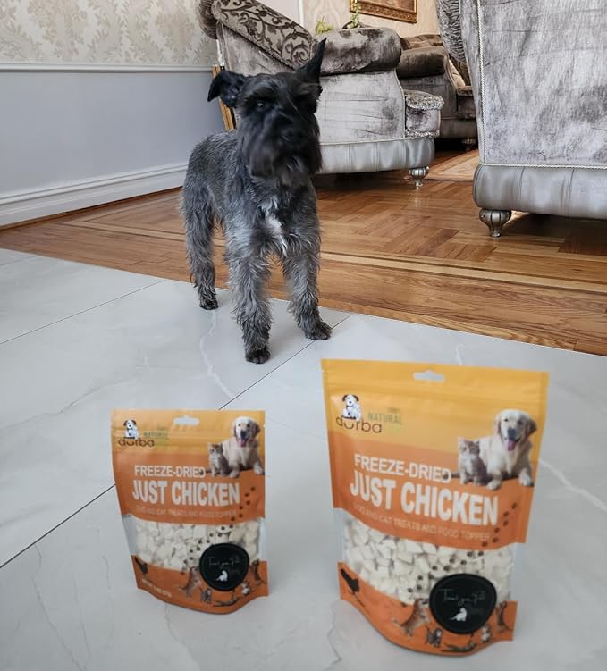 Freeze Dried Super Booster Chicken Bites for Dogs and Cats | Grain-Free, Protein-Packed Training Treats, Great Food Topper, Irresistible for Picky Eaters (5.1 oz (~145g), Just Chicken (Large Pack))