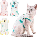 L Size Cat Recovery Suit for Large Cats After Surgery, 3-Pack Anti-Licking Onesie for Maine Coon & Ragdoll Breeds, E-Collar Alternative for Spay Neuter