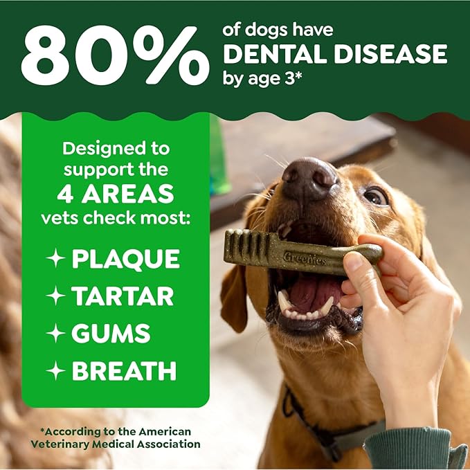 Greenies Veterinarian-Recommended Natural Dental Dog Treats,Dental Chews for Dogs,Regular Size,Sweet Potato Flavor,36 oz,36 Count (Pack of 2)