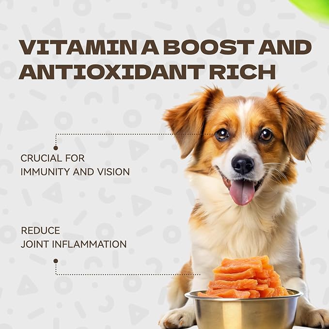 Healthy Sweet Potato Dog Treats, Soft and Low Fat Dog Training Treats for Small Medium Dogs and Large Breed, Single Ingredient Chews Snacks 10.58oz/25-30pcs