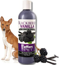 Jeffers Pet BlackBerry Vanilla Shampoo for Dogs & Cats, 17 oz – Coconut Based Soap Free Grooming Shampoo, pH Balanced Pet Wash, BlackBerry Tinted Vanilla Scent, Gentle Cleanser for Puppies & Kittens
