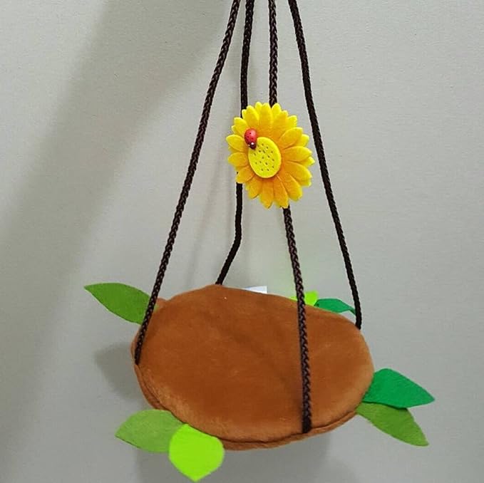 5 Pcs Sugar Glider Hamster Squirrel Chinchillas Small Pet Light Brown Log Cage Set Forest Pattern Get Free 1 Small Pet Treats, Polar Bear's Republic
