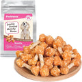 Dog Treats, Chicken Wrapped Rice Dumbbells Bones, Teeth Cleaning Rawhide Dog Chews for Puppy and Small Dogs, 16oz