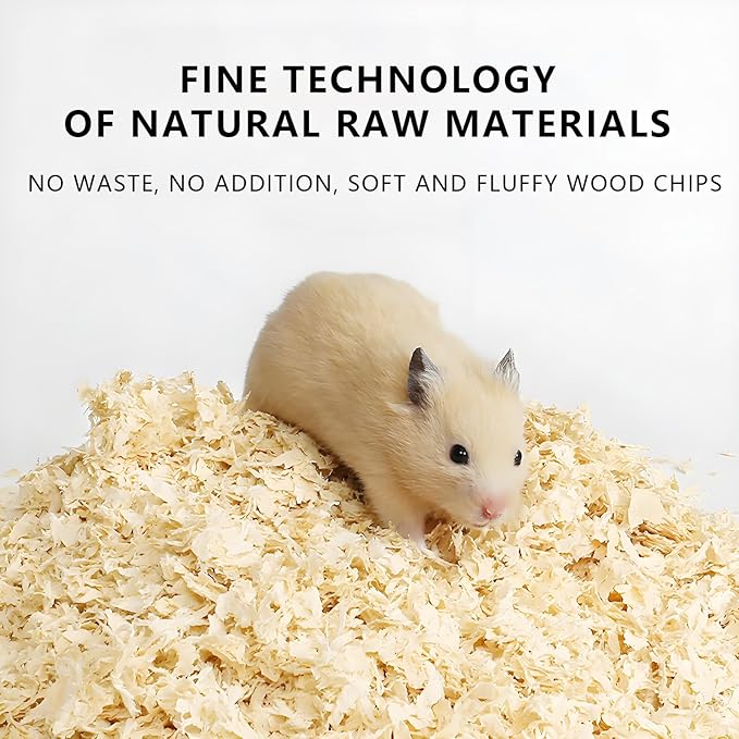 1LB Hamster Bedding, Sawdust, Wood Shavings, Pine Shavings, Guinea Pig Bedding, Rabbit Bedding, Rat Bedding, Small Animal Bedding, Pet Bedding, Wood Chips for Pets