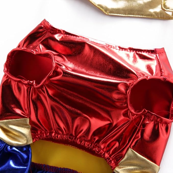 Puppy Cowboy Cheerleader Costume Halloween Christmas Funny Party Cosplay Clothes for Cat, Small Dog (Medium, Cheerleader)