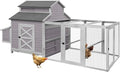 35.3ft² Large Chicken Coop with Run, Wooden Poultry Cage with Pull Out Trays & Nesting Box, Outdoor Rabbit Hutch Duck House for Backyard Garden