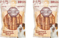 Butcher Shop 8” Chicken & Rawhide Rolls Dog Treats (2 Pack - 20 Rolls)