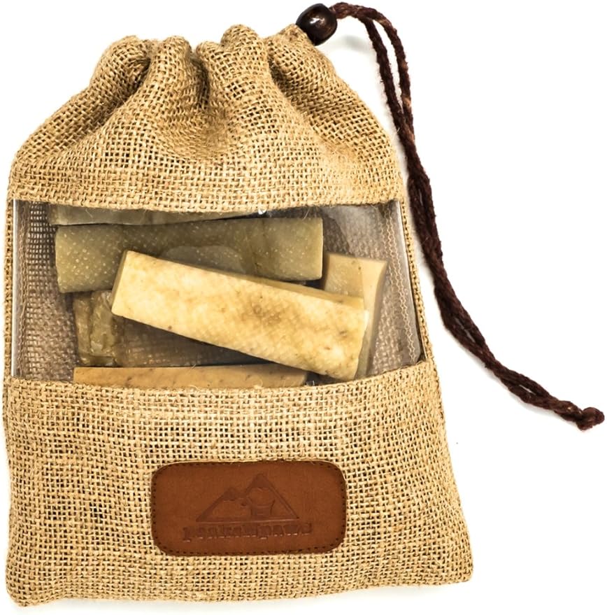 peaksNpaws Yak Cheese Himalayan Dog Chews, High Protein, Natural Dog Treats Small Dogs, Lactose Free Chew Sticks for Aggressive Chewers, Long Lasting Pet Treat for Dogs Under 15 lbs, 9 Small Chews