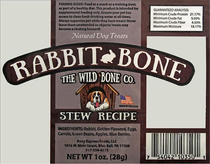 Rabbit Bone Dog Treat