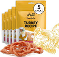 iPaw Turkey Dog Treats, All Natural Human Grade Dog Treat, Suitable for Training chew, Hypoallergenic, Rawhide Alternative, Ring (Sweet Potato), 5 Packs