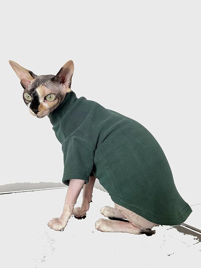 Sphynx Cat Clothes Self-Heating Warm Thermal Underwear Hairless Cat Clothes for Sphynx, Devin, Konnis Cat (XS)