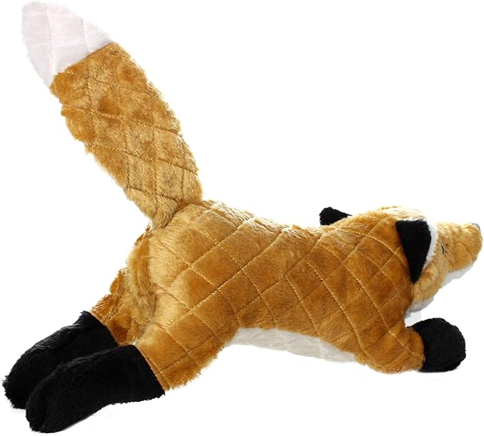 MIGHTY- Massive - Squeaker-Multiple Layers. Made Durable, Strong & Tough. Interactive Play Dog Toy (Tug, Toss & Fetch). Machine Washable & Floats. (Fox, Massive 2 Pack)