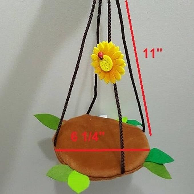 5 Pcs Sugar Glider Hamster Squirrel Chinchillas Small Pet Light Brown Log Cage Set Forest Pattern Get Free 1 Small Pet Treats, Polar Bear's Republic