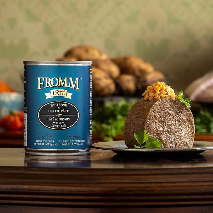 Fromm Whitefish & Lentil Pate Dog Food - Premium Wet Dog Food - Whitefish Recipe - Case of 12 Cans