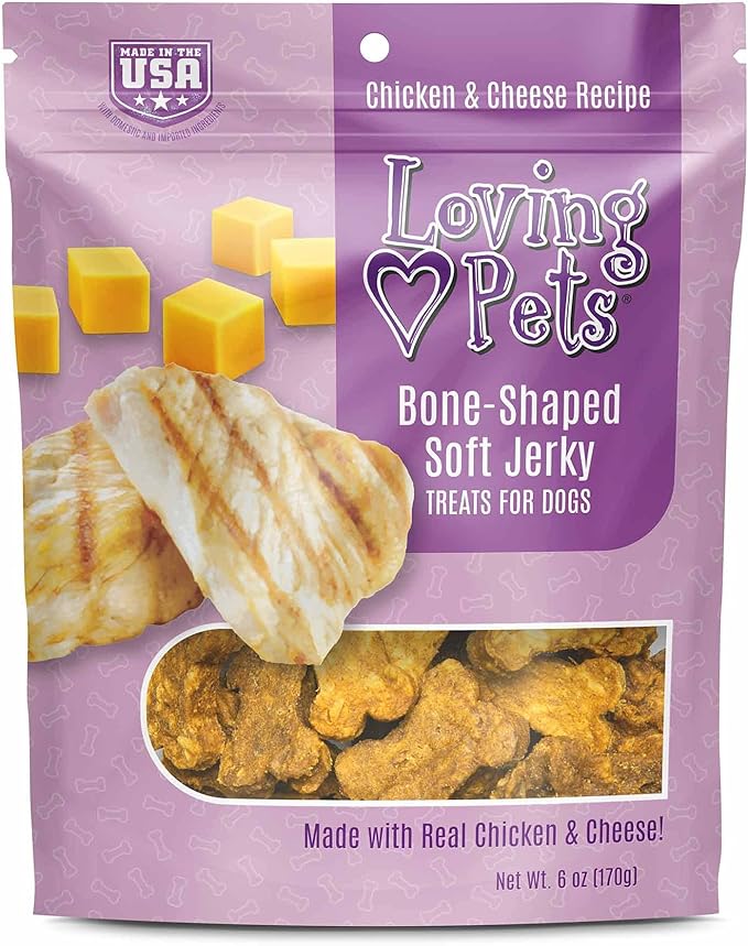 Loving Pets Soft Jerky Dog Treats – Real USA-Sourced Meat Dog Snacks for Training, Puppies & Everyday Reward – Soft, Chewy Dog Treats for Small, Medium & Large Dogs – Wheat & Corn Free