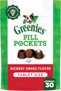 Greenies Pill Pockets for Dogs Small Size, Tablet Pill Treats for Dogs, Hickory Smoke Flavor, 3.2 oz. Pouch