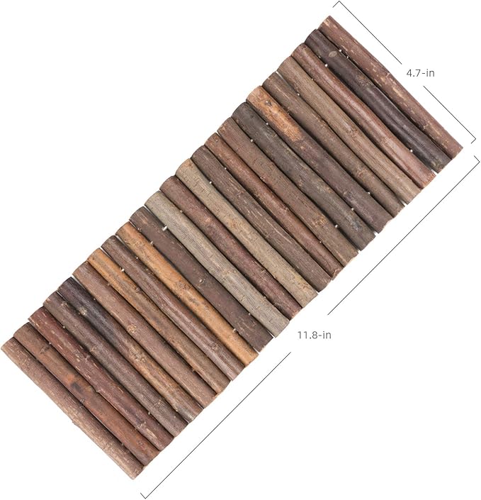 Niteangel Wooden Ladder Bridge, Hamster Mouse Rat Rodents Toy, Small Animal Chew Toy (11.8" x 4.7")