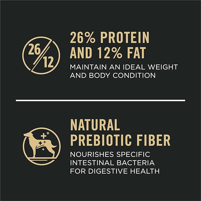 Purina Pro Plan High Protein, Digestive Health Large Breed Dog Food Dry, Chicken and Rice Formula - 34 lb. Bag