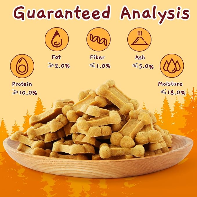 Jungle Calling 48 Ct. Senior Dog Soft Treats, Easy to Chew Chicken-Flavored Biscuits for Training, Natural Digestive Support & Plant-Based Protein, Grain Free Meaty Rewards