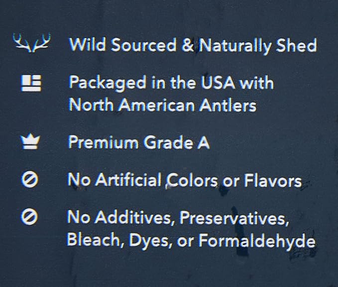 Amazon Brand - Wag Split Elk Antler, Naturally Shed, Long Lasting for Aggressive Chewers, X-Large (Best for Dogs Over 45 lbs) (Pack of 4)