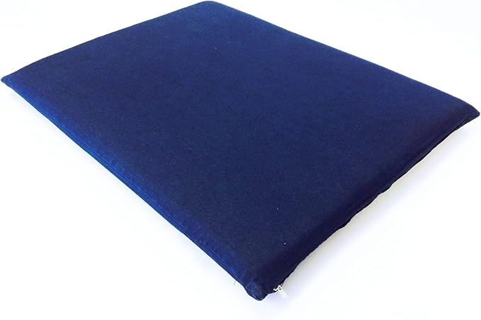 Luxurious Comfort Pet Dog Bed External Cover for Small and Large Dogs - Cover ONLY (36"x29" (34"x27"x3"), Denim - Blue)