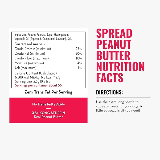 KONG Stuff'N - Paste for Stuffing Dog Treats - Healthy with Natural Ingredients - Creamy Dog Treat in Tube - Peanut Butter (5 oz) & Sweet Potato (5 oz)
