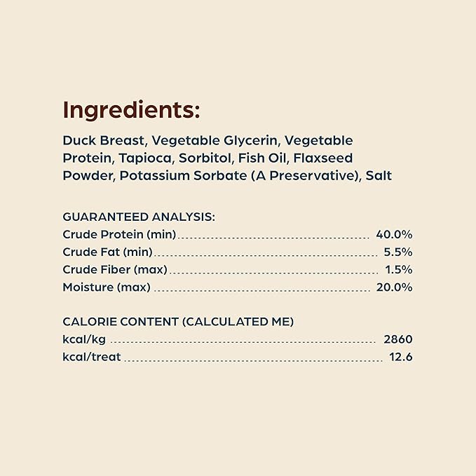Chewsday Duck Jerky, Skin & Coat Support Dog Treats, 8oz