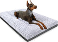 POCBLUE Deluxe Washable XXL Dog Bed for Large Dogs Dog Crate Mat 47 Inch Comfy Fluffy Kennel Pad Anti-Slip for Dogs Up to 110 lbs, 47" x 29", Grey