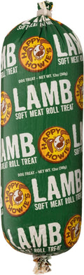 Happy Howie's Soft Meat Roll Treat - Soft Dog Food Rolls, High Protein, Natural Ingredients, for All Dogs, Made in USA - Lamb, 12 Oz (Pack of 1)