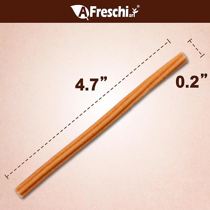 A Freschi srl Natural Turkey Treats, USA-Sourced Trukey, All-Natural, Hypoallergenic, Low-Fat, Healthy & Easily Digestible, Puppy & Training Snack, β-Carotene Stick 6 oz