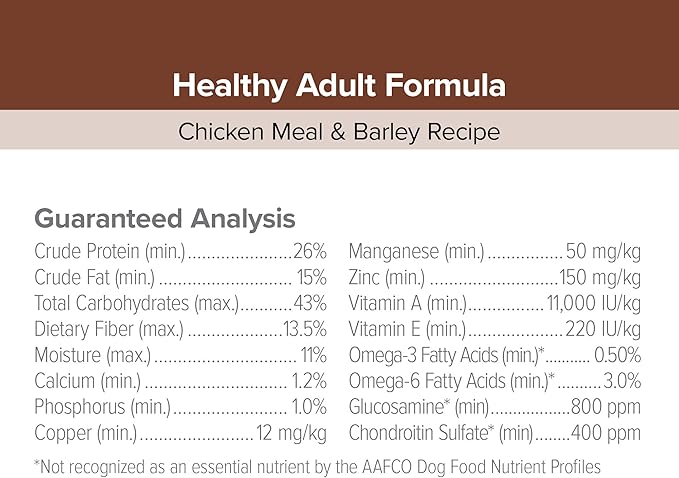 ENTRUST Adult Dog Food | Real Chicken & Barley, Enriched with Super Foods, Antioxidants and Probiotics | No Wheat or Soy | 35 Pound Bag