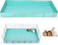 Glittme Guinea Pig Cage Liner, Waterproof Liner for Guinea Pigs, Guinea Pig Bedding with Tarp Bottom for Grid Cage, Cage Liners for Guinea Pig, Bunny, Hamster, Rabbit,Not Include Cage,56 * 28 inches