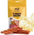 iPaw Turkey Dog Treats, All Natural Human Grade Dog Treat, Suitable for Training chew, Hypoallergenic, Rawhide Alternative, Braided Stick (Duck Liver)