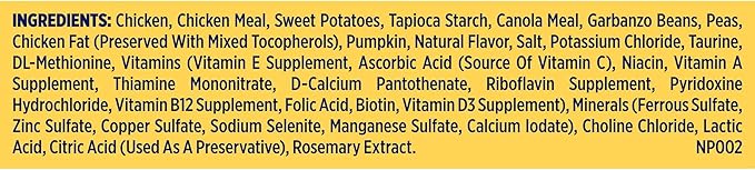 Nature's Recipe Grain Free Small Breed Dry Dog Food, Chicken, Sweet Potato & Pumpkin Recipe, 12 lb. Bag