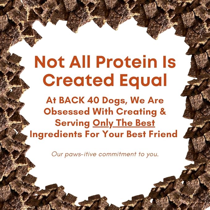 Back 40 Dogs Beef Bites - All Natural Premium Air Dried Dog Training Treats - Free Range Beef, Real Meat - High Protein Food Toppers & Dog Treat - Puppy Essentials, Made in USA - 16oz