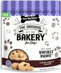 Three Dog Bakery Swirly Paws, Soft-Baked Puppy Training Treats with Carob Chip & Vanilla, Biscuits for Dogs
