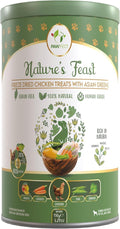 Pawfect Nature's Feast Freeze-Dried Chicken Treats with Asian Greens for Dogs - 80% Chicken, 20% Veggies & Fruits-100% Natural- Grain-Free-High Protein- Limited Ingredient Training Treat(150g/5.29oz)