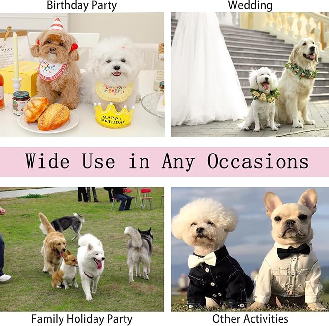 Pet Dresses for Small Dogs Cats Girl, Cute Princess Bowknot Dress Puppy Shirt All Weather Skirt Clothes Cat Apparel for Birthday Wedding Party Holiday (Pink, Medium)
