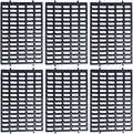 Saguaro Acres Rabbit and Small Animal Cage Resting Mat for Wire Floored Cages - Pack of 6 (Black)