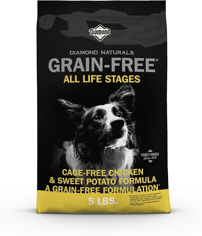 Diamond Naturals Grain Free Real Meat Recipe Premium Dry Dog Food With Real Cage Free Chicken 5Lb