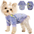Kosiyi Small Dog Sweater Night Glow Fleece Dog Clothes for Small Dogs Girl Boy, Warm Pullover Doggie Sweatshirt, Winter Pet Coat Jacket Cat Costume, Puppy Outfit Female Male, Blue, S