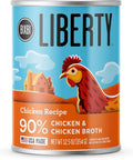 BIXBI Liberty Grain-Free Canned Wet Dog Food, Chicken Recipe, 12.5 oz. Cans (Pack of 12)