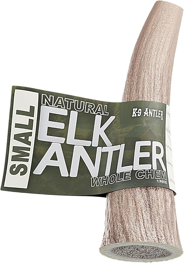 Elk Antlers for Dogs – Small Whole (4-6 Inch), Durable Chew for Aggressive Chewers, USA Sourced, Naturally Shed & Ethically Harvested
