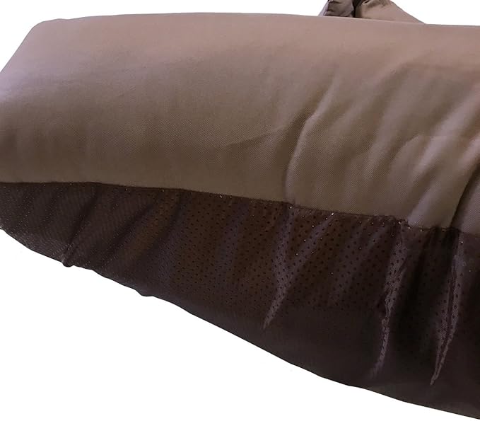 Tough Durable Oxford Waterproof Fabric Covered 2-Piece Polyester Filling Pillow Pet Bed for Small to Extra Large Dog (54x37 inches, Brown)