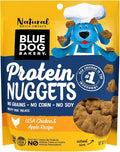 Blue Dog Bakery Protein Jerky Nuggets, Made w/Real Chicken & Apples, USA Chicken #1 Ingredient, Healthy Dog Treats, All Natural, 6 oz (Pack of 1)