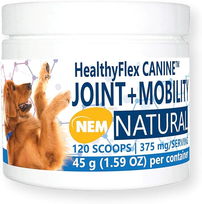 HealthyFlex Canine™ Joint + Mobility Dietary Supplement for Dogs, Natural Eggshell Membrane NEM Formula